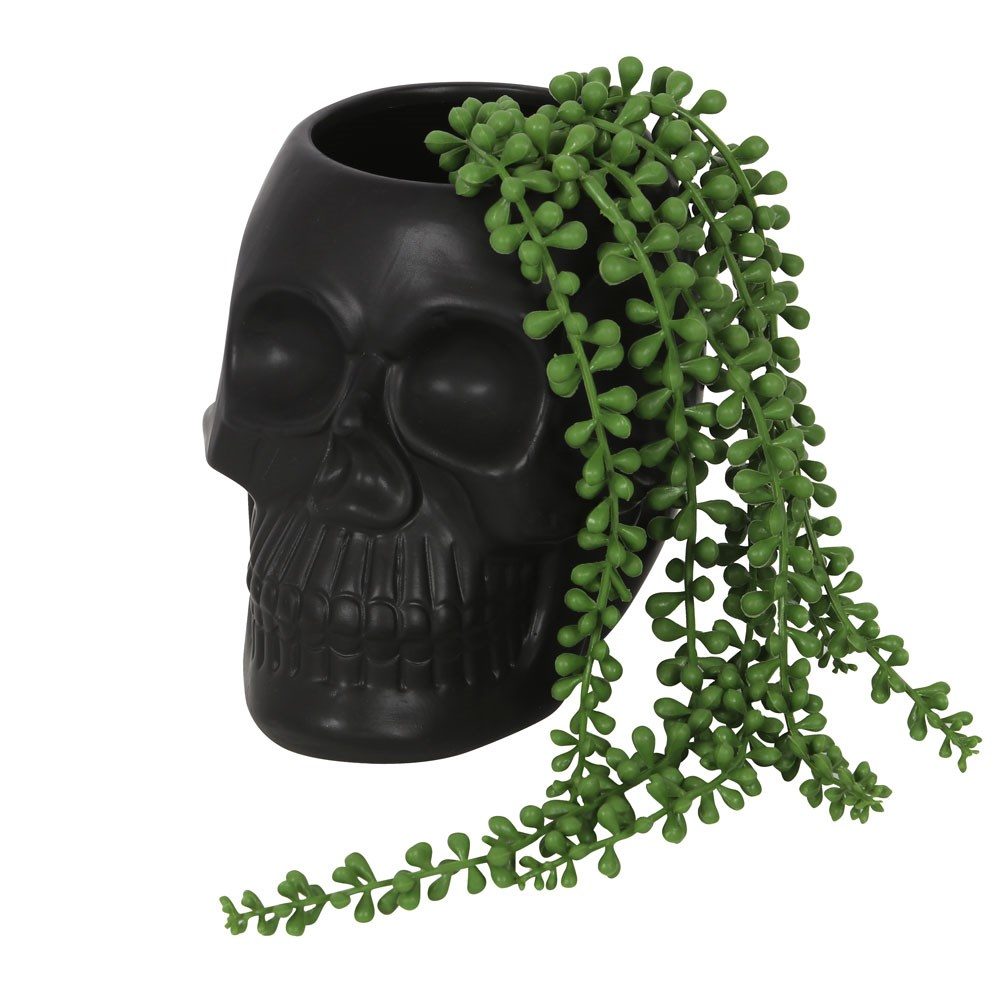 Something Different - Black Skull Plantenpot - Zwart